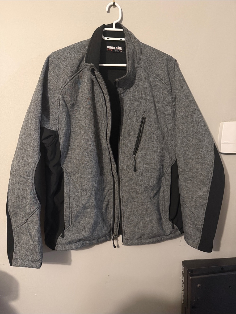 Kirkland Signature Gray and Black Softshell Jacket
